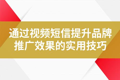 通過視頻短信提升品牌推廣效果的實用技巧